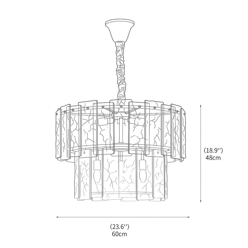 Glace Drum Chandelier