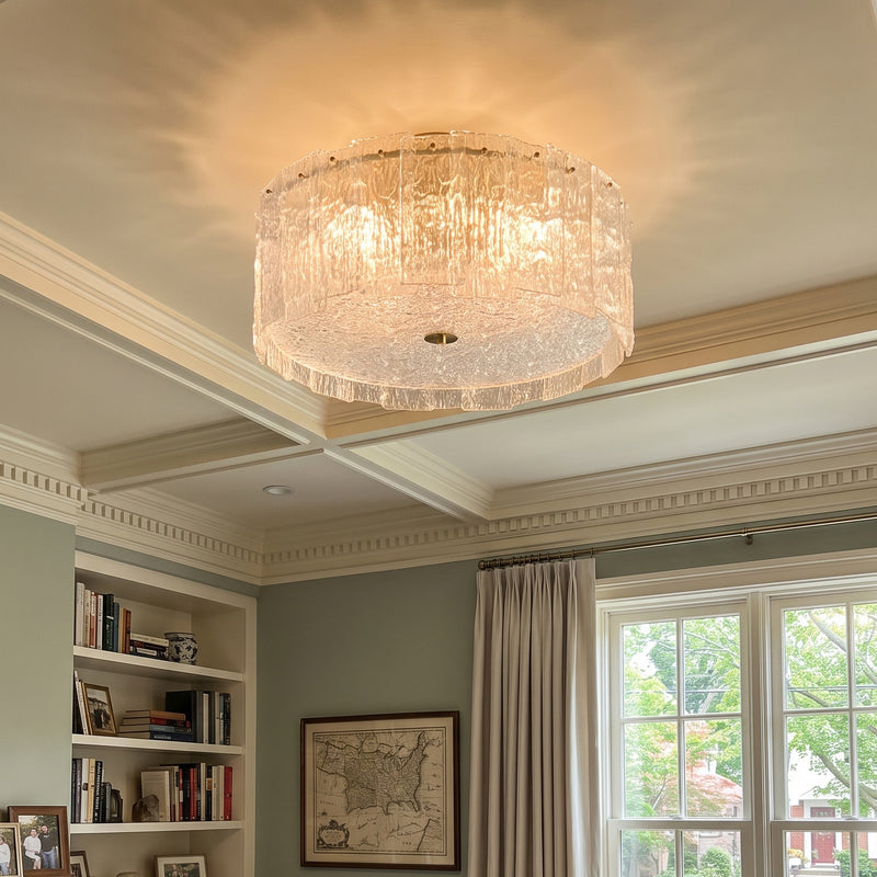 Glace Drum Flush Mount