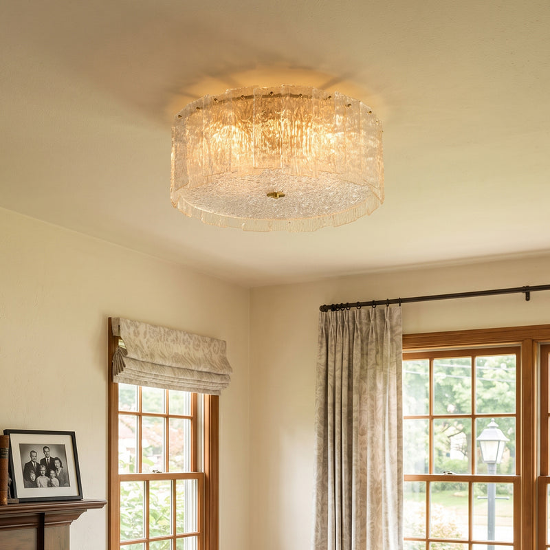Glace Drum Flush Mount