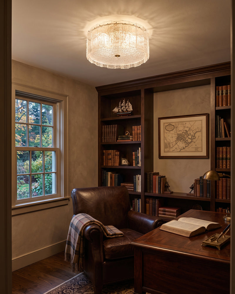 Glace Drum Flush Mount