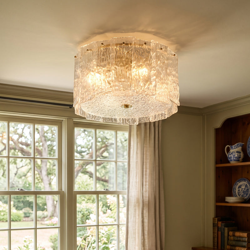 Glace Drum Flush Mount