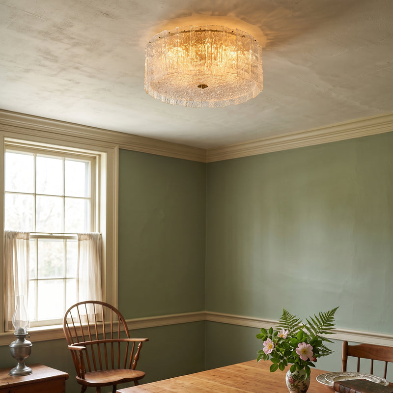Glace Drum Flush Mount