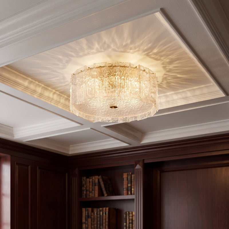 Glace Drum Flush Mount