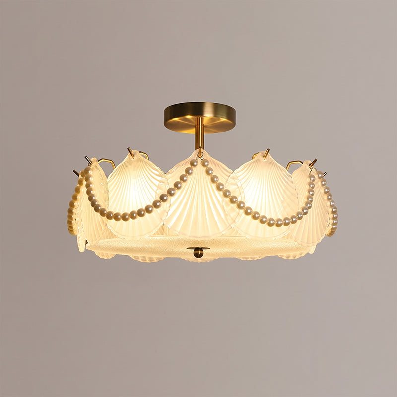 Greta Glass Semi-Flush Mount Ceiling Light