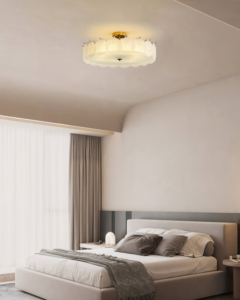 Greta Glass Semi-Flush Mount Ceiling Light