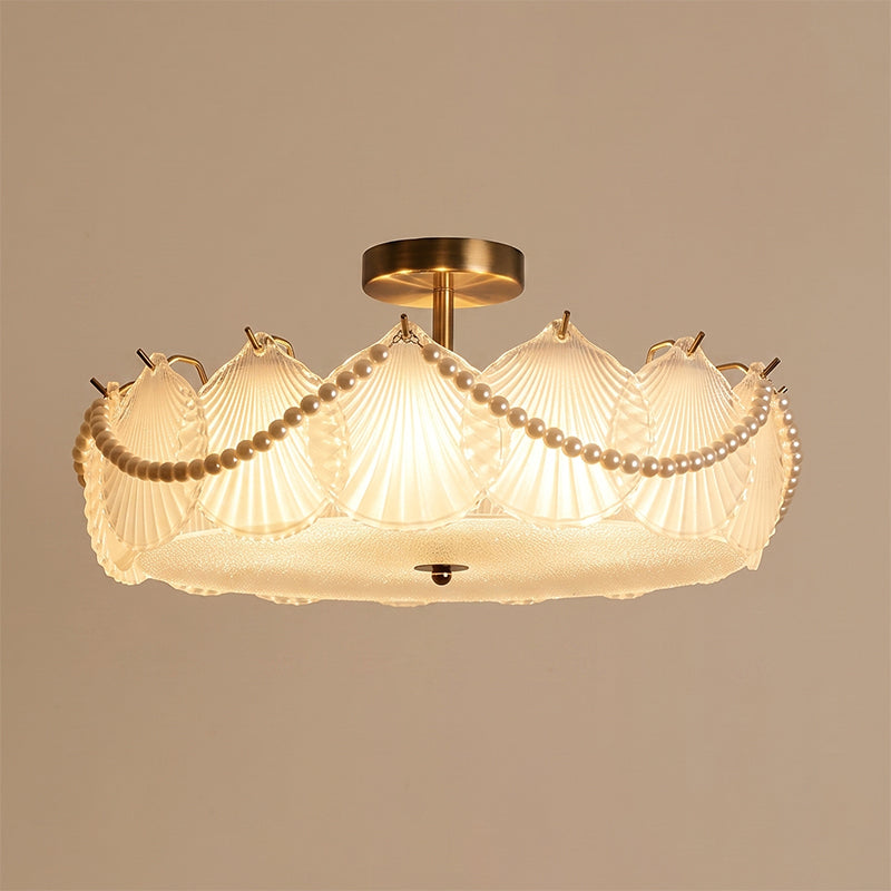 Greta Glass Semi-Flush Mount Ceiling Light