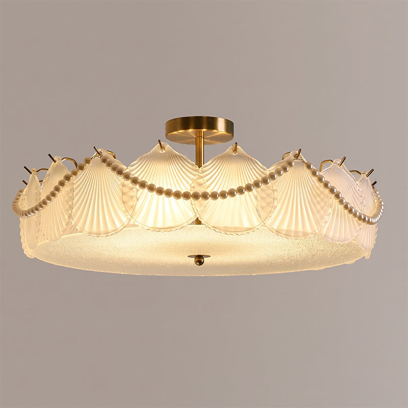 Greta Glass Semi-Flush Mount Ceiling Light