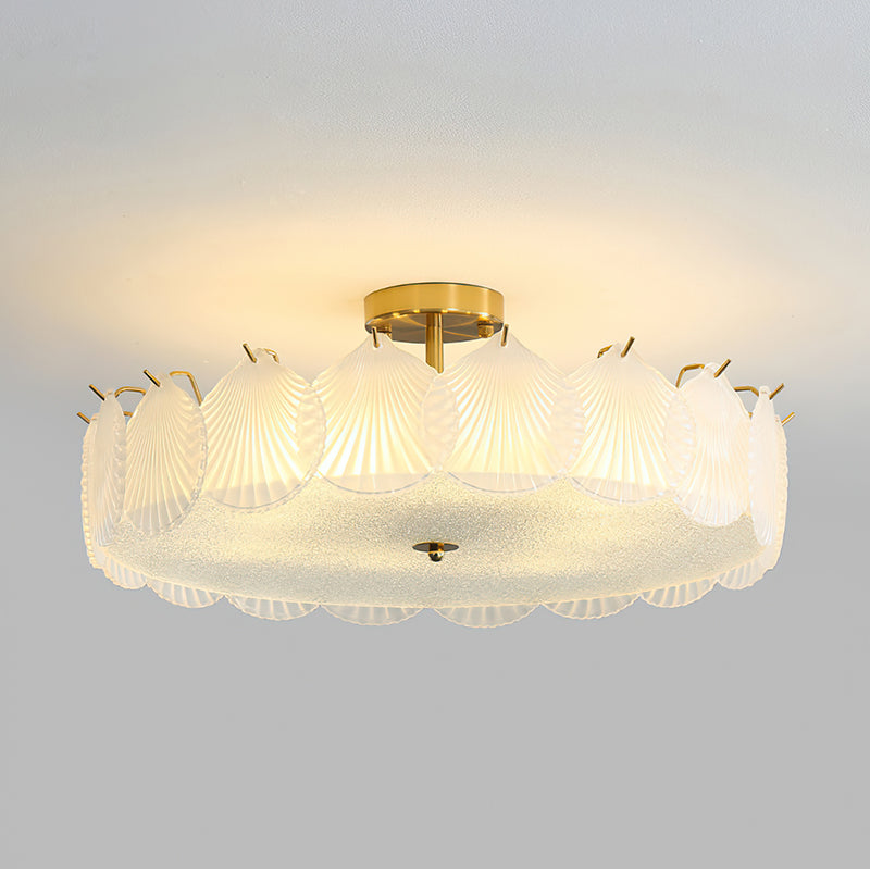 Greta Glass Semi-Flush Mount Ceiling Light