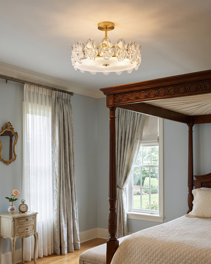 Guinevere Glass Semi-Flush Mount