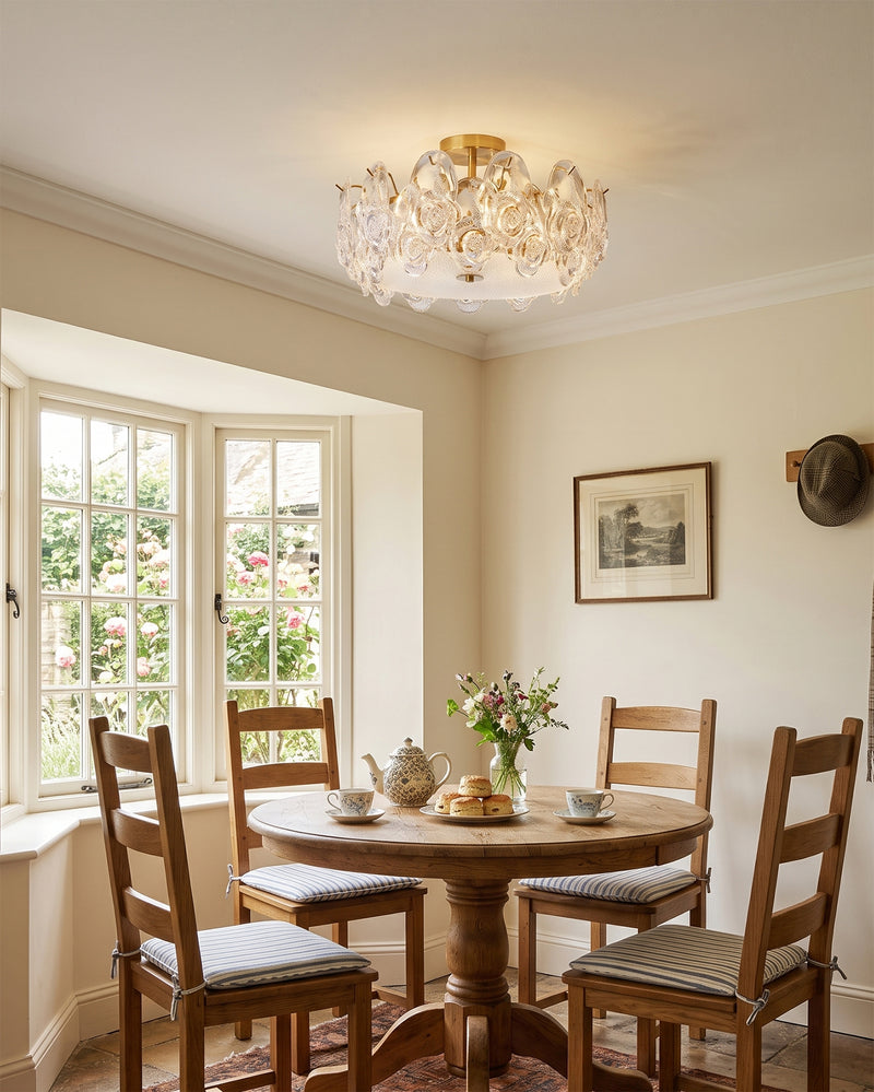 Guinevere Glass Semi-Flush Mount