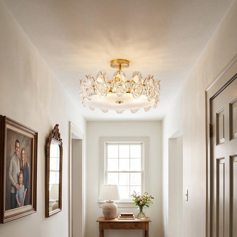 Guinevere Glass Semi-Flush Mount