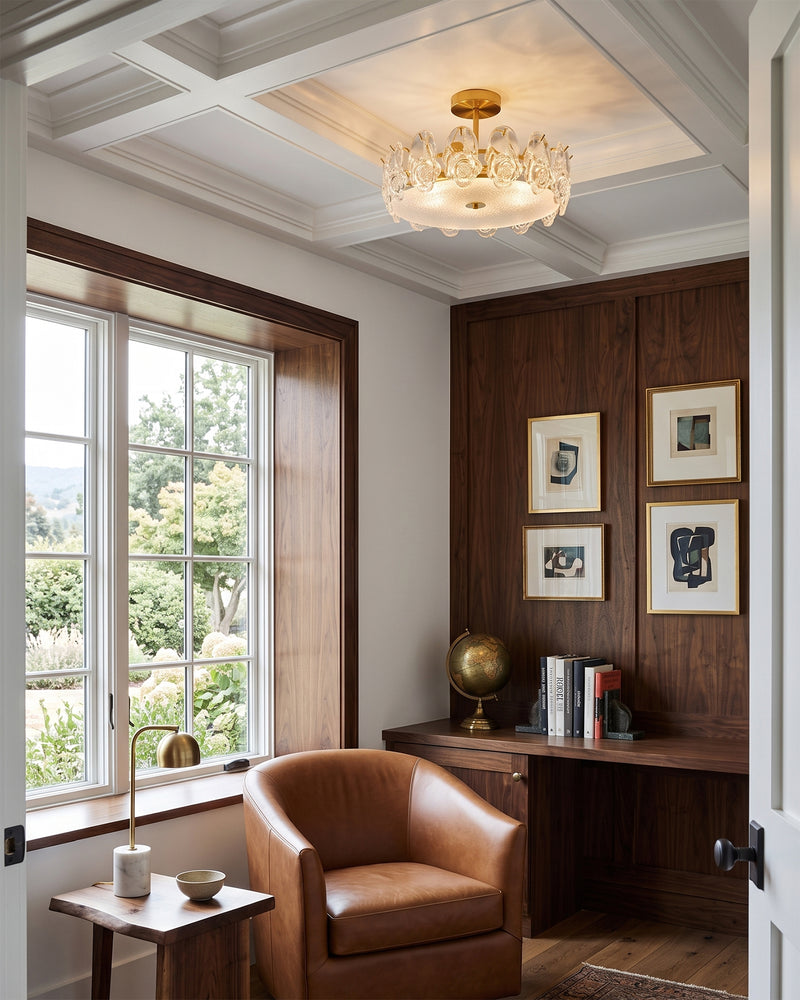 Guinevere Glass Semi-Flush Mount
