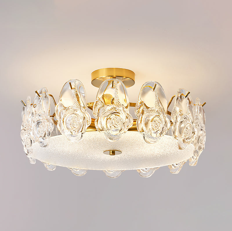 Guinevere Glass Semi-Flush Mount