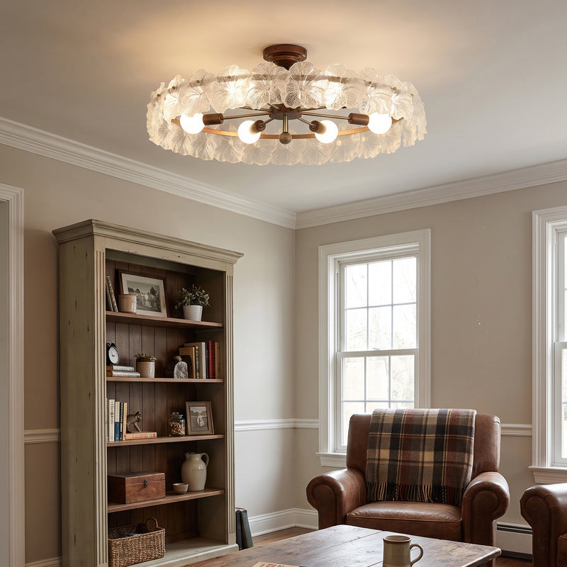 Gwendolyn Glass Semi-Flush Mount
