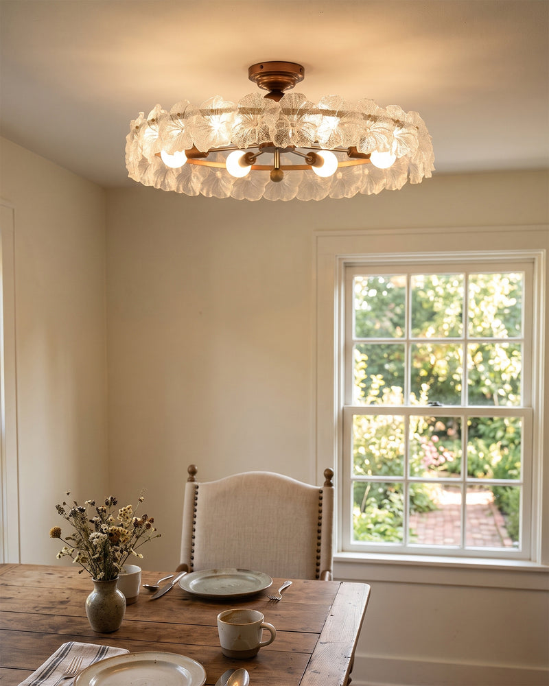 Gwendolyn Glass Semi-Flush Mount