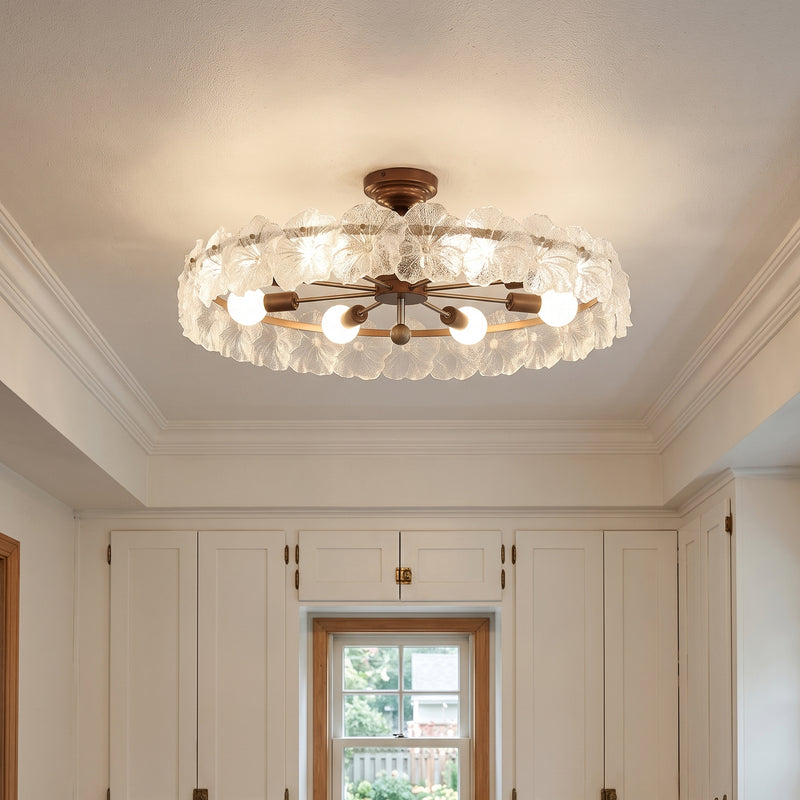 Gwendolyn Glass Semi-Flush Mount