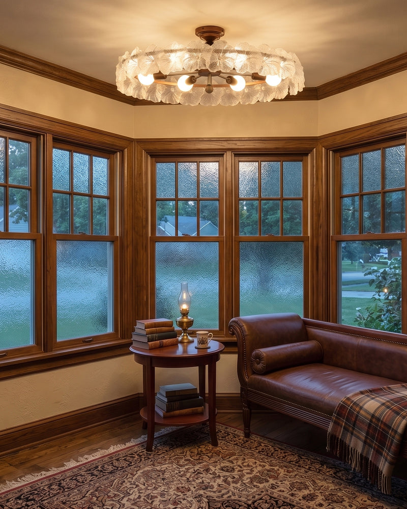 Gwendolyn Glass Semi-Flush Mount