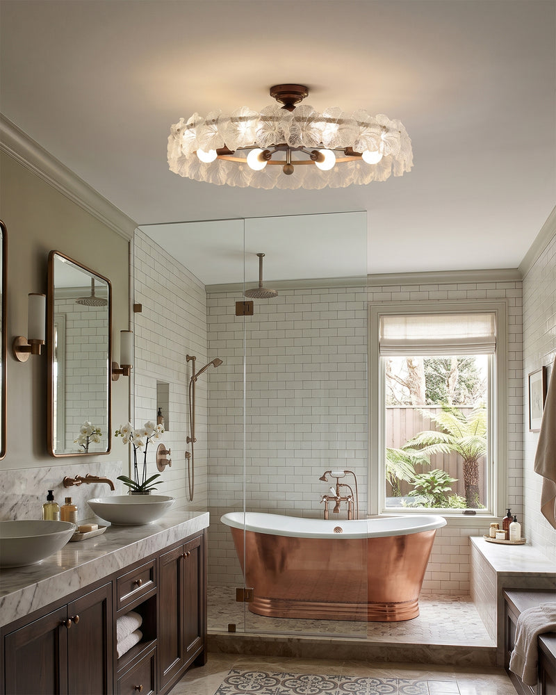 Gwendolyn Glass Semi-Flush Mount
