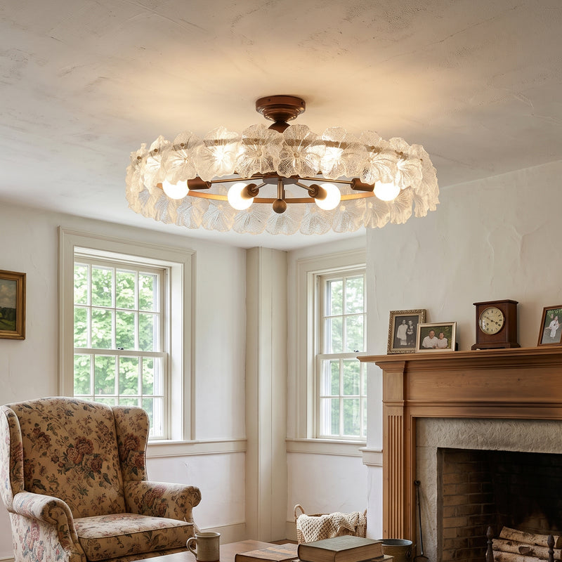 Gwendolyn Glass Semi-Flush Mount