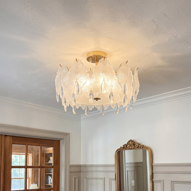 Gwyneth Glass Semi-Flush Mount