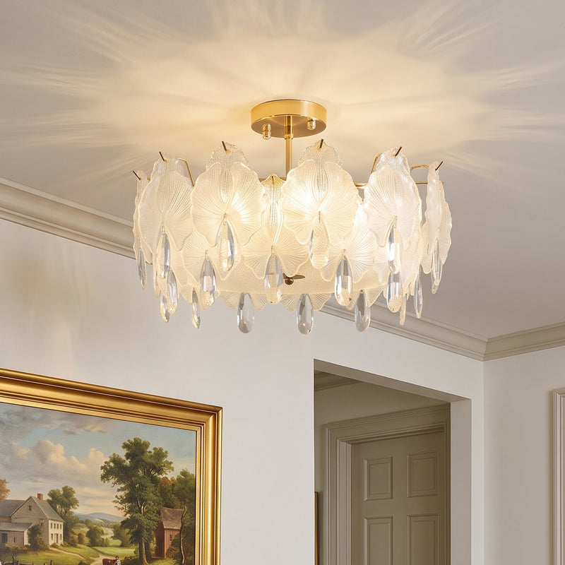 Gwyneth Glass Semi-Flush Mount