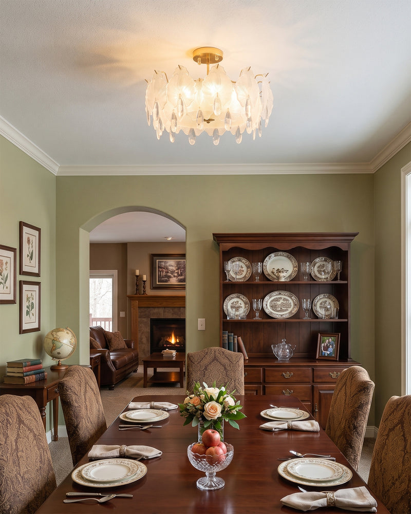 Gwyneth Glass Semi-Flush Mount