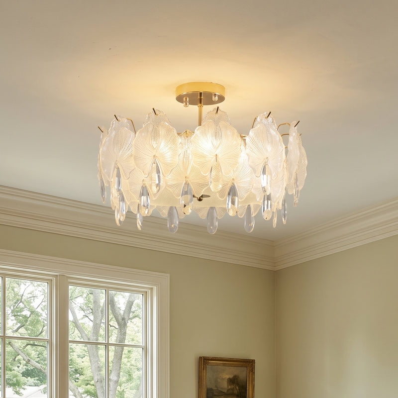 Gwyneth Glass Semi-Flush Mount