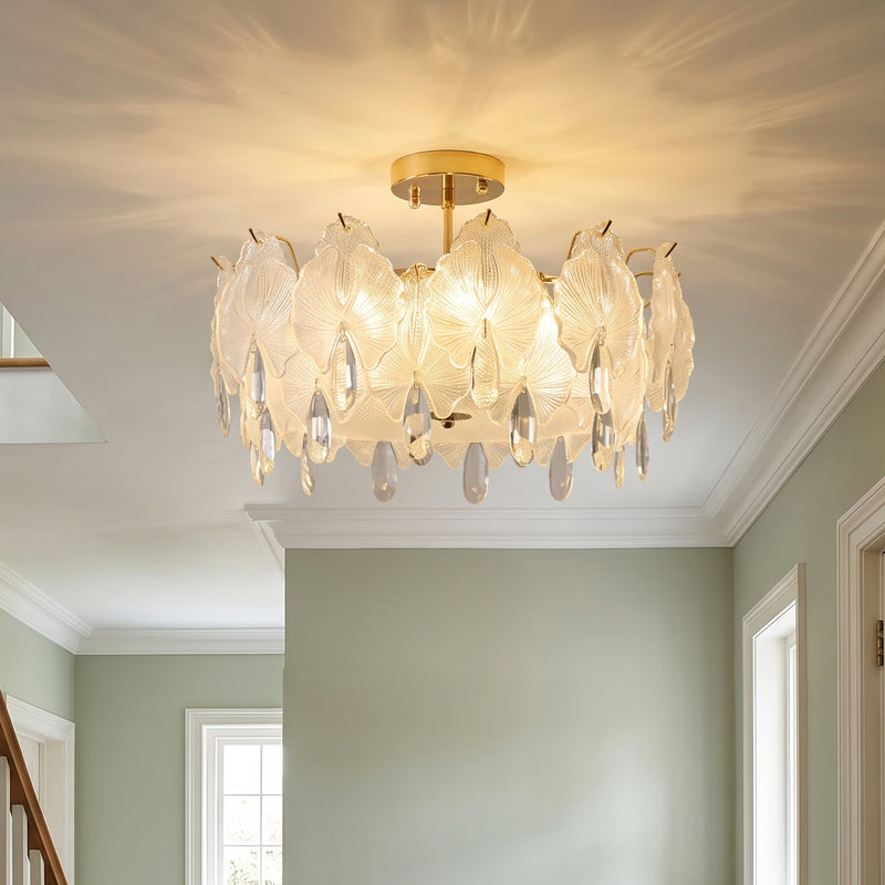 Gwyneth Glass Semi-Flush Mount