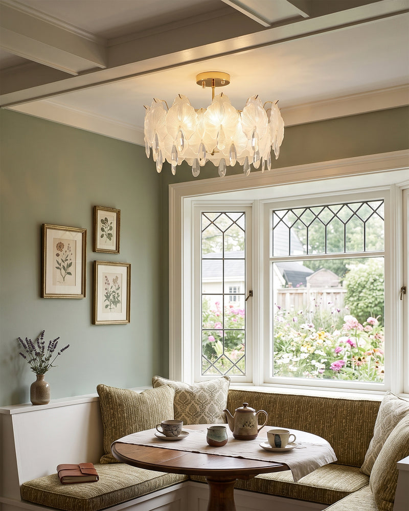 Gwyneth Glass Semi-Flush Mount