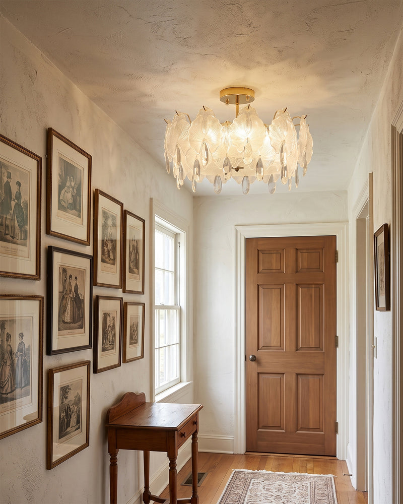 Gwyneth Glass Semi-Flush Mount
