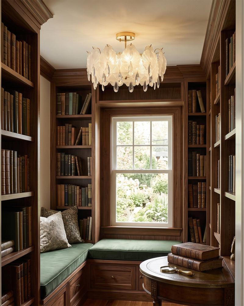 Gwyneth Glass Semi-Flush Mount