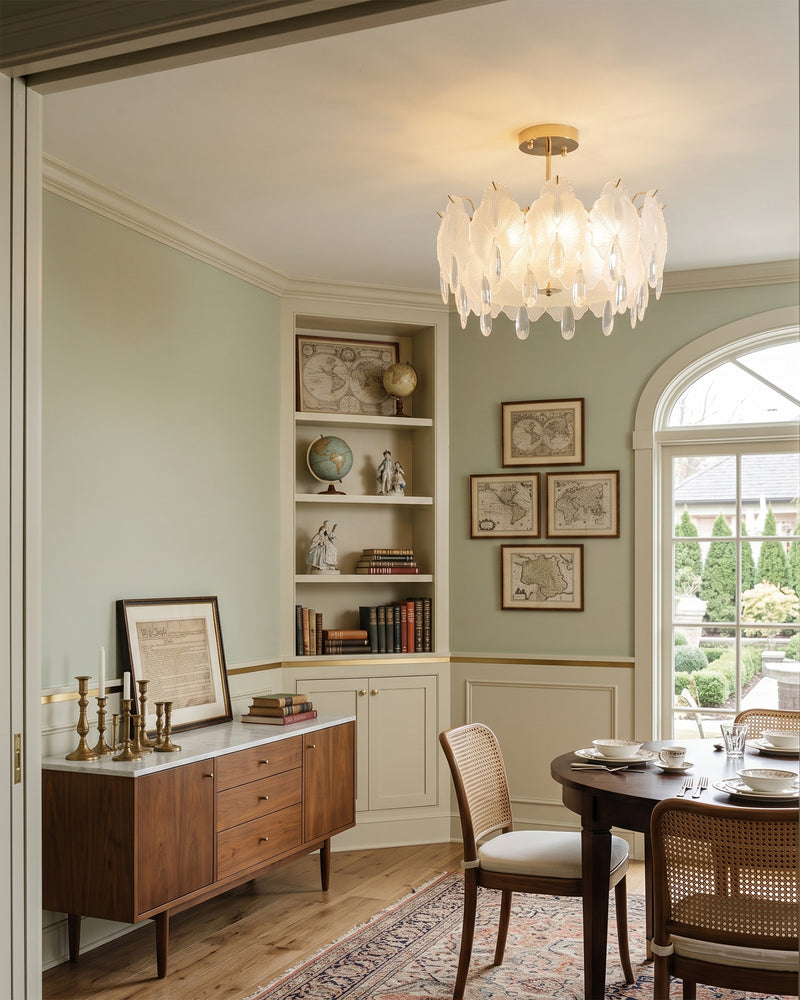 Gwyneth Glass Semi-Flush Mount