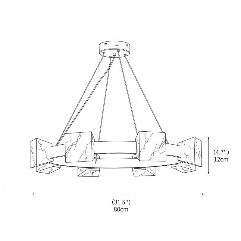 Harrison Alabaster Chandelier
