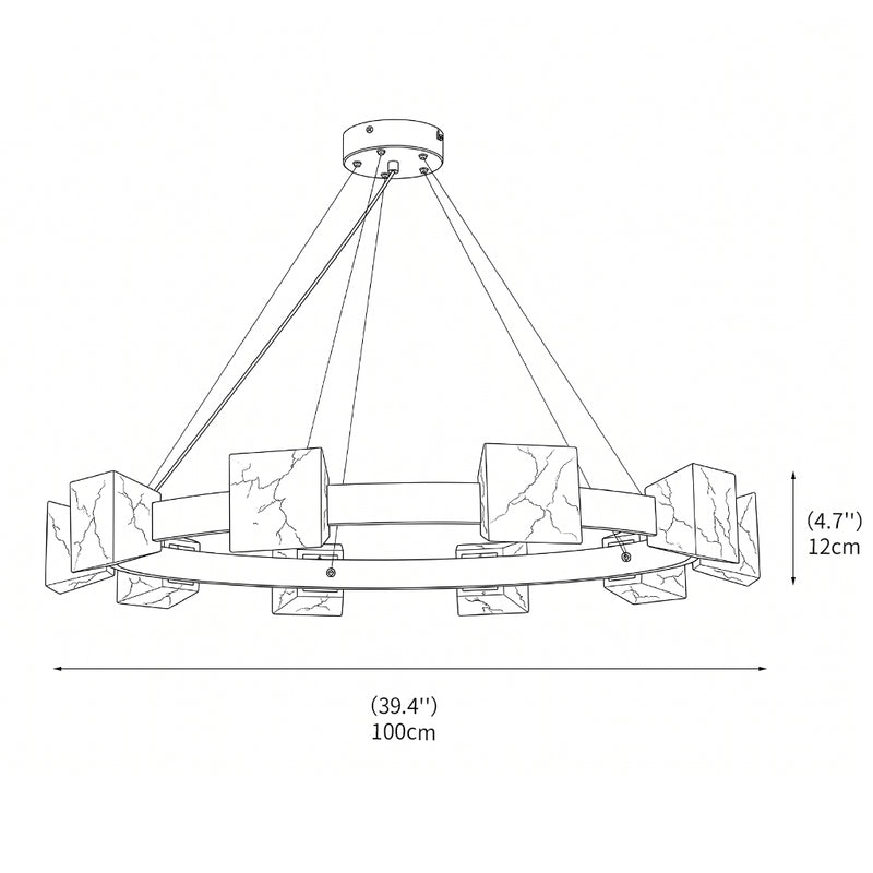 Harrison Alabaster Chandelier