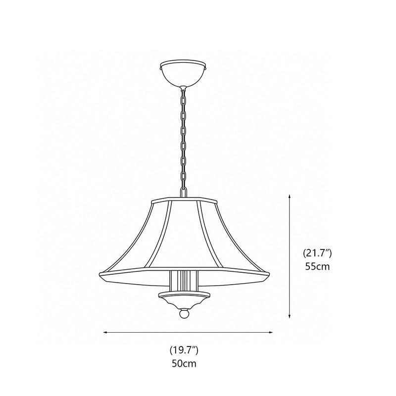 Harrison Flared Pagoda Pendant Lamp