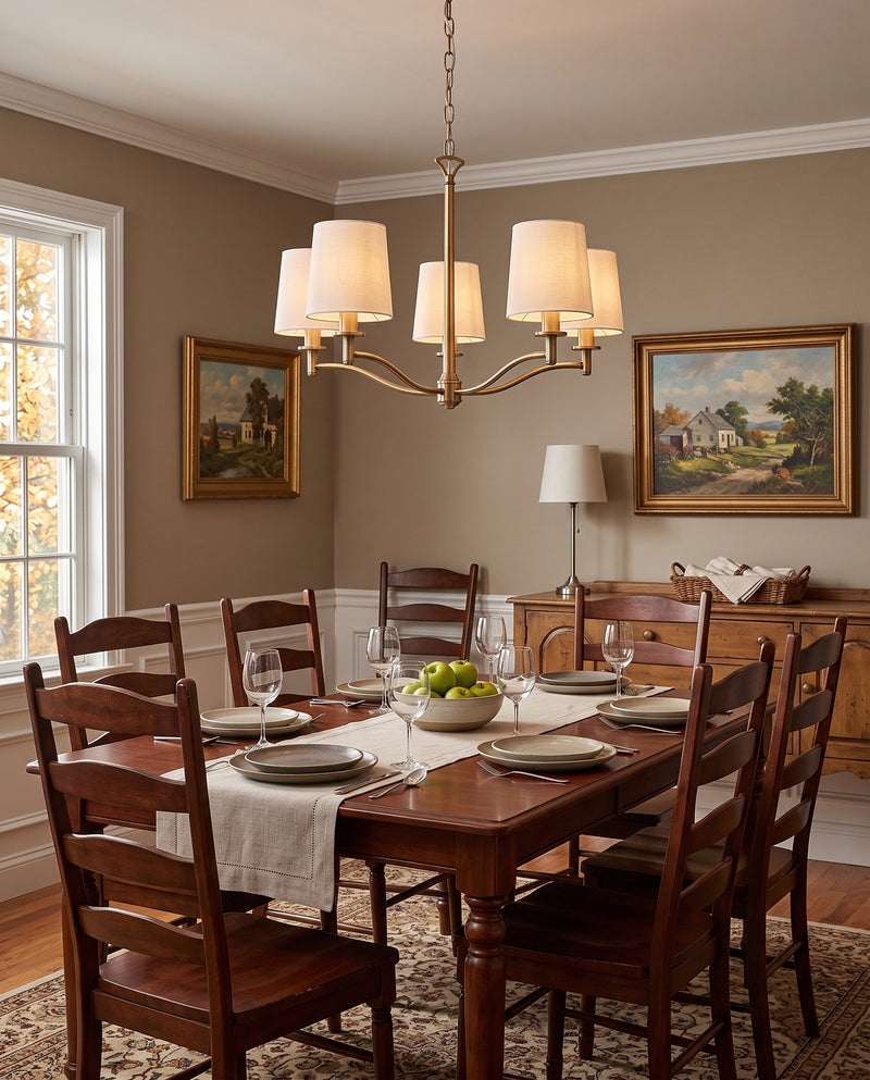 Hartford Brass Chandelier