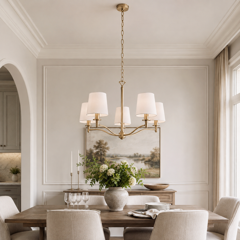 Hartford Brass Chandelier