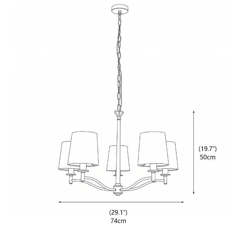 Hartford Brass Chandelier