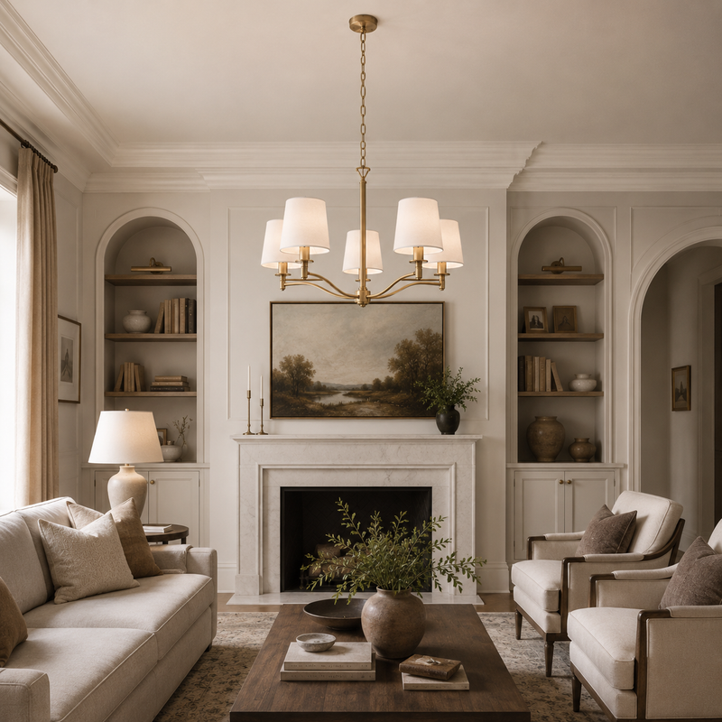Hartford Brass Chandelier