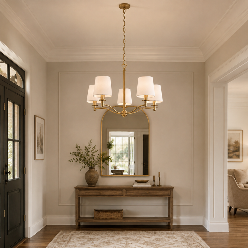 Hartford Brass Chandelier