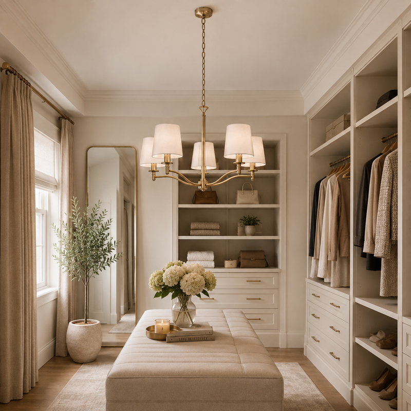 Hartford Brass Chandelier