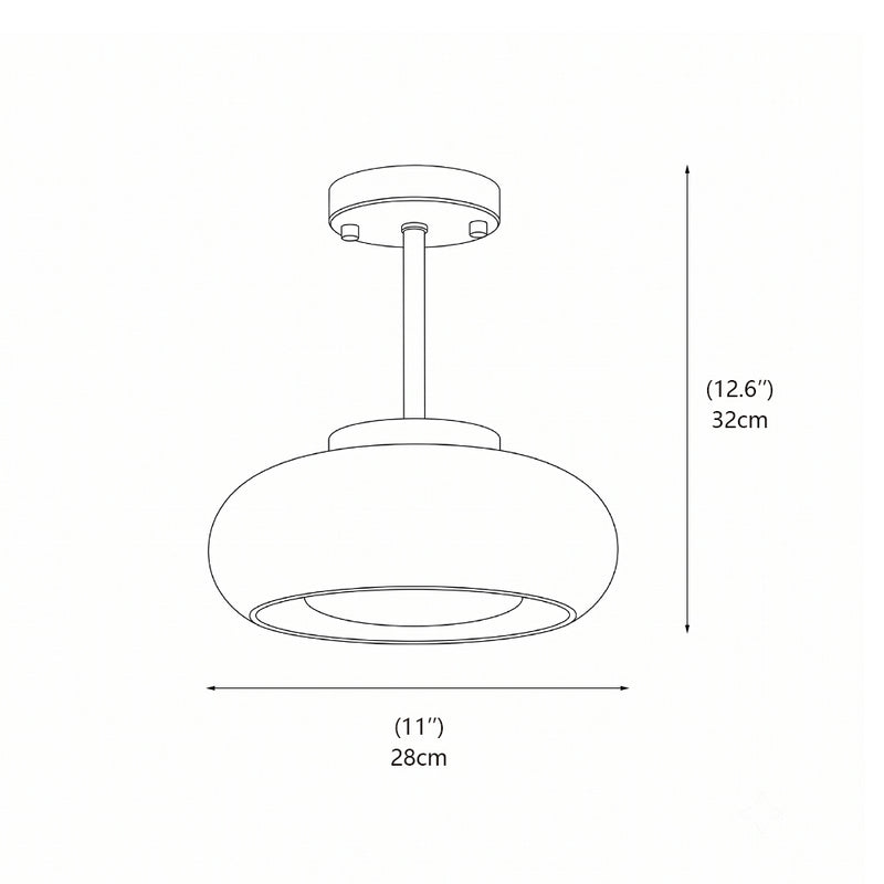 Harvey Semi-Flush Mount