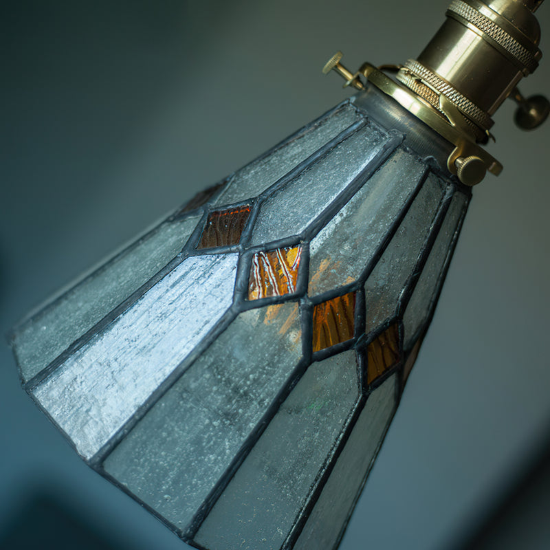 Hazel Diamond Stained Glass Pendant Lamp