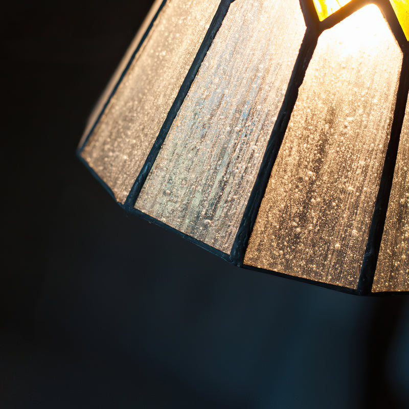 Hazel Diamond Stained Glass Pendant Lamp