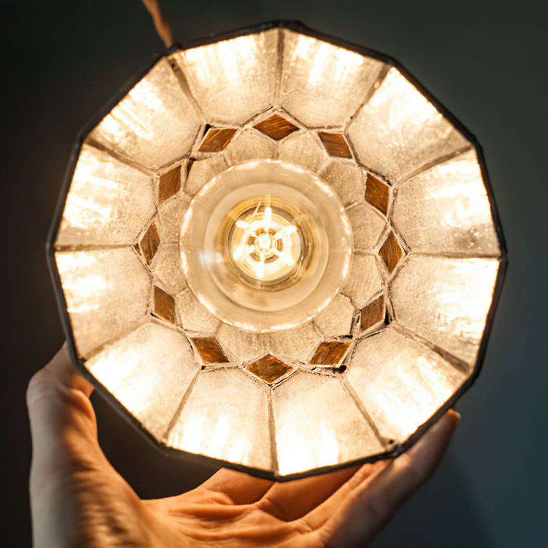 Hazel Diamond Stained Glass Pendant Lamp