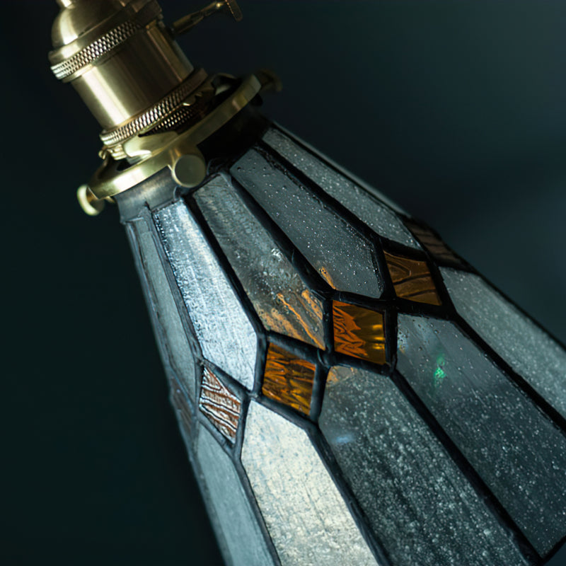 Hazel Diamond Stained Glass Pendant Lamp