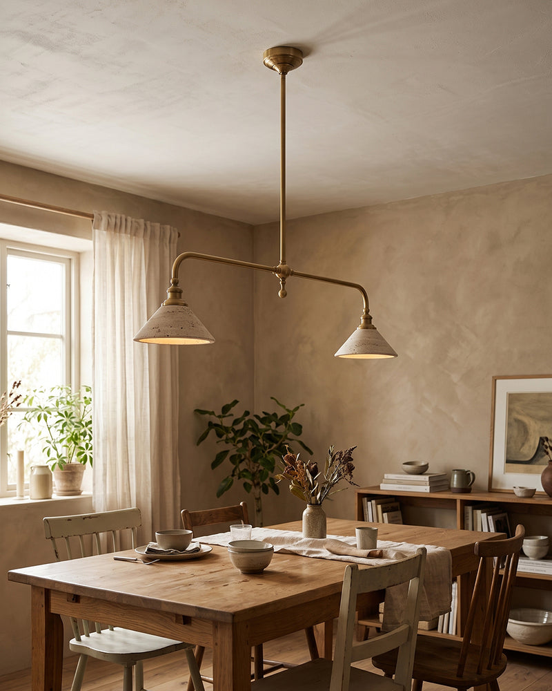 Heirloom Travertine Chandelier