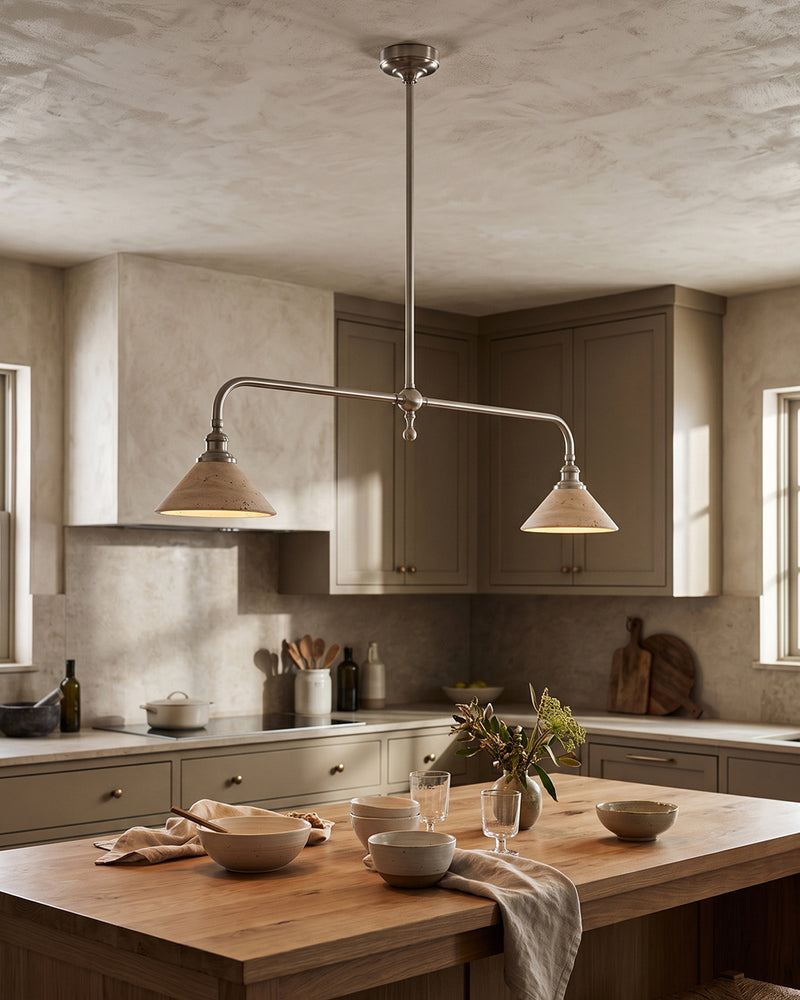 Heirloom Travertine Chandelier
