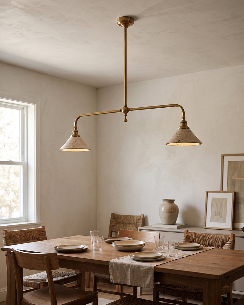 Heirloom Travertine Chandelier