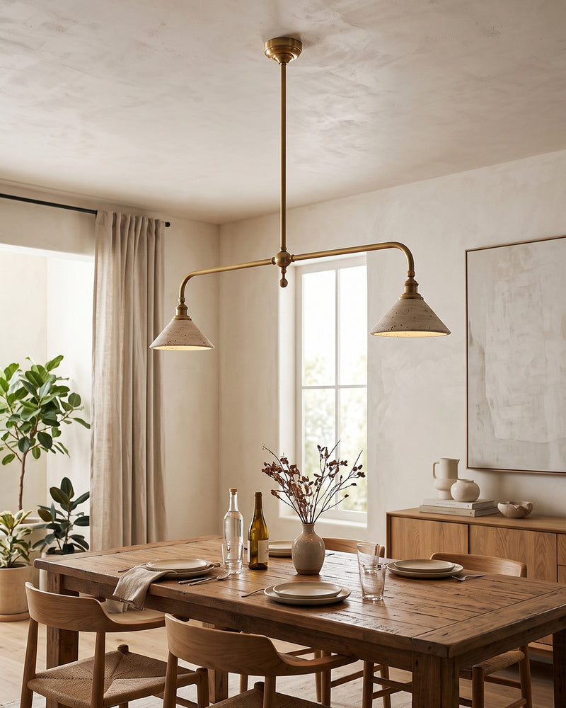 Heirloom Travertine Chandelier